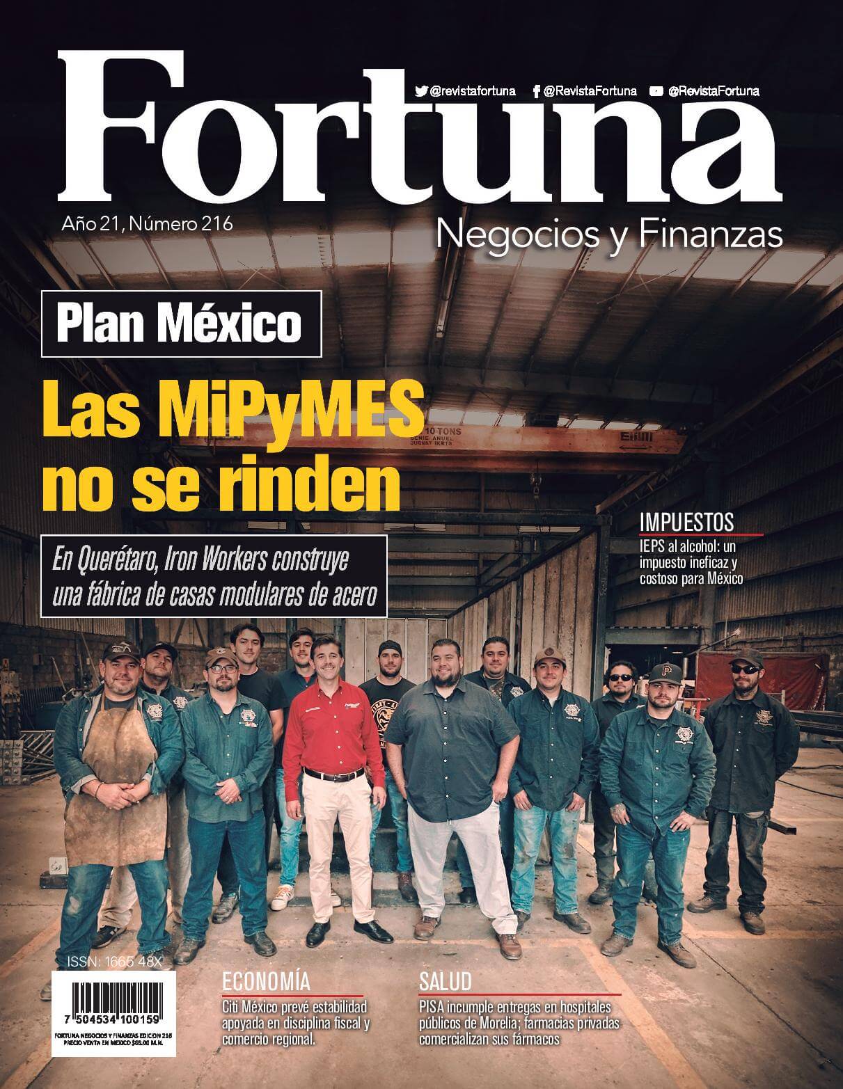 Revista Fortuna Septiembre 2025. Año 24, Número 216.